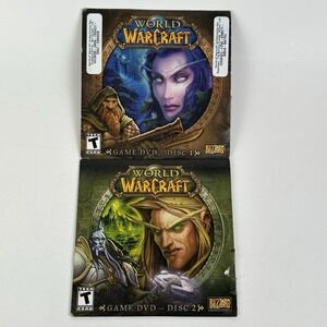 World Of Warcraft + Burning Crusade DVD Rom Game Disc WOW Blizzard